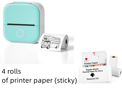 Portable Mini Thermal Label Printer 2.0