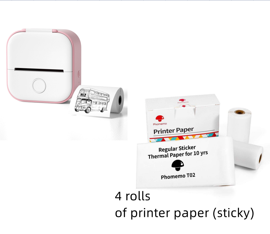 Portable Mini Thermal Label Printer 2.0