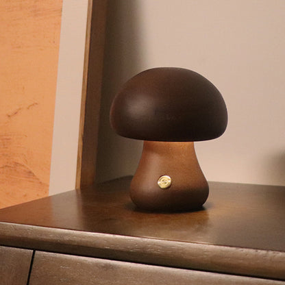 Wooden Mushroom LED light 2.0