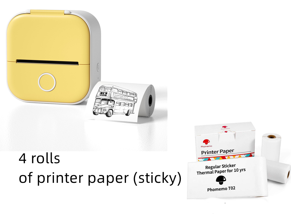 Portable Mini Thermal Label Printer 2.0