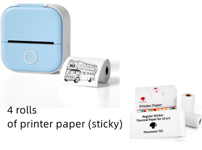 Portable Mini Thermal Label Printer 2.0