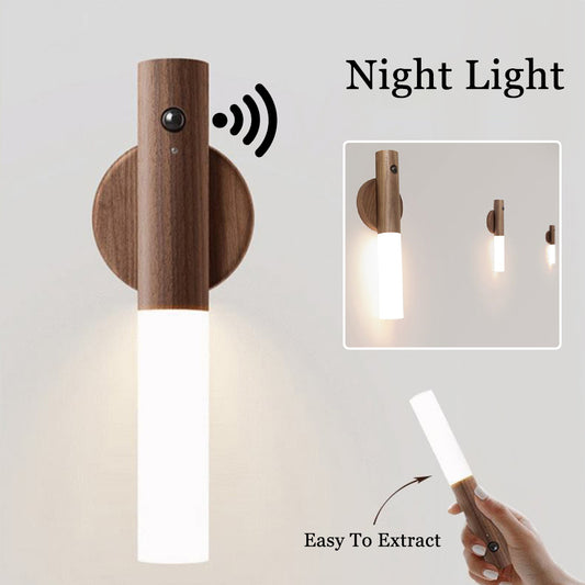 Auto Magnetic Wood Wireless Light 2.0