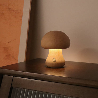 Wooden Mushroom LED light 2.0