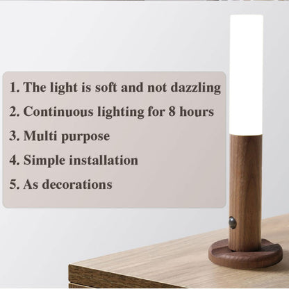 Auto Magnetic Wood Wireless Light 2.0