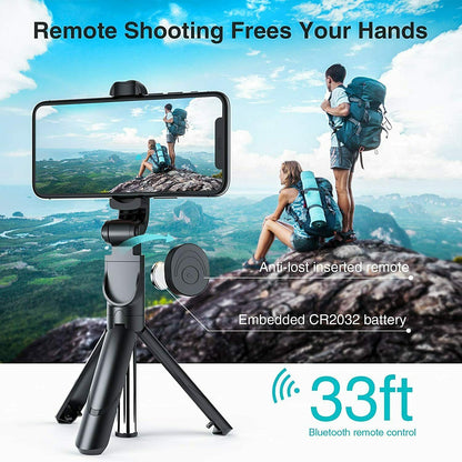 Telescopic Selfie Stick 2.0 Bluetooth Tripod Monopod Phone Holder