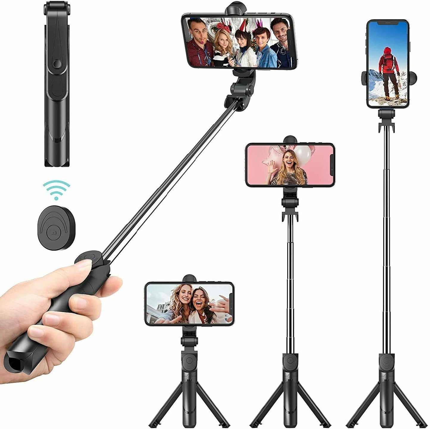 Telescopic Selfie Stick 2.0 Bluetooth Tripod Monopod Phone Holder