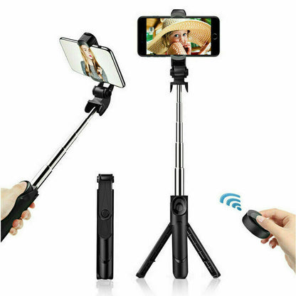 Telescopic Selfie Stick 2.0 Bluetooth Tripod Monopod Phone Holder